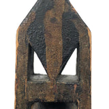 Antique Black and Gold Painted Lock Shaped Ball in Cage Carved Whimsy