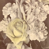 Winsome Antique Cabinet Card with Hand-tinted Flowers