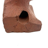 Brick Woman, Holes in Head, Powerful and Unusual Brick Maker's Folk Art End of Day Bust