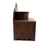 Shaker-esque 19th Century Folk Art Cigar Box Wood Spice or Sewing Box with Two Drawers