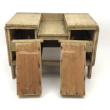 Charming Old Folk Art Tabletop Chest With Great Lines (Missing Some Drawers, Who Cares?)