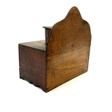 Shaker-esque 19th Century Folk Art Cigar Box Wood Spice or Sewing Box with Two Drawers