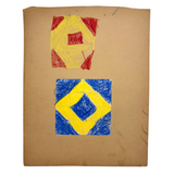 Squares, Triangles, Primary Colors: Satisfying Old Kindergarten Exercise in Crayon