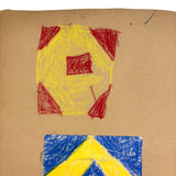 Squares, Triangles, Primary Colors: Satisfying Old Kindergarten Exercise in Crayon