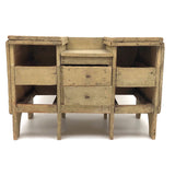 Charming Old Folk Art Tabletop Chest With Great Lines (Missing Some Drawers, Who Cares?)