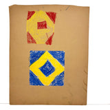 Squares, Triangles, Primary Colors: Satisfying Old Kindergarten Exercise in Crayon