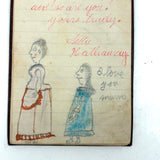 Lap Desk and Contents (Including Marvelous Notebook Drawings) of Nettie Hathaway, 1876-1902