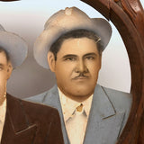 C. 1940s-50s Mexican Folk Art Fotocultura: Three Men in Hats and Suits