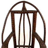 Large Miniature Adirondack Folk Art Chair with Beautiful Lines and Proportions
