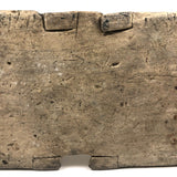 Crusty, Sculptural Old White Painted Cricket Stool