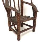 Large Miniature Adirondack Folk Art Chair with Beautiful Lines and Proportions