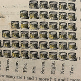 Robinson's Progressive Table Book, 1862, with Wonderful Hand-colored