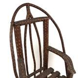 Large Miniature Adirondack Folk Art Chair with Beautiful Lines and Proportions