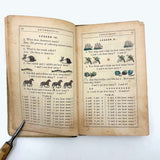 Robinson's Progressive Table Book, 1862, with Wonderful Hand-colored
