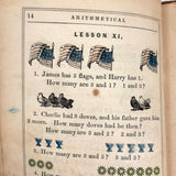 Robinson's Progressive Table Book, 1862, with Wonderful Hand-colored