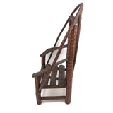 Large Miniature Adirondack Folk Art Chair with Beautiful Lines and Proportions