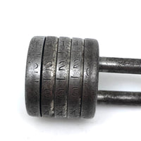 A Puzzle to Solve: Antique G & J Gem NY Lock Co. Barrel Lock with Numbered Disks
