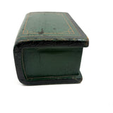 ALBUM, Fabulous Old Carved Out and Painted Book Shaped Box with Slide Lid (Spruce Gum?)
