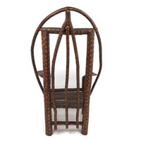 Large Miniature Adirondack Folk Art Chair with Beautiful Lines and Proportions
