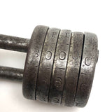 A Puzzle to Solve: Antique G & J Gem NY Lock Co. Barrel Lock with Numbered Disks