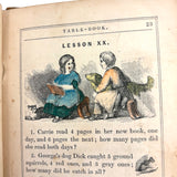Robinson's Progressive Table Book, 1862, with Wonderful Hand-colored