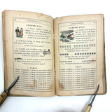 Robinson's Progressive Table Book, 1862, with Wonderful Hand-colored