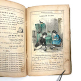 Robinson's Progressive Table Book, 1862, with Wonderful Hand-colored