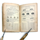 Robinson's Progressive Table Book, 1862, with Wonderful Hand-colored