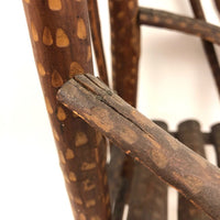 Large Miniature Adirondack Folk Art Chair with Beautiful Lines and Proportions