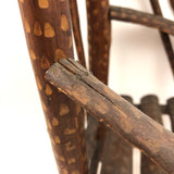 Large Miniature Adirondack Folk Art Chair with Beautiful Lines and Proportions