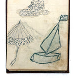 Lap Desk and Contents (Including Marvelous Notebook Drawings) of Nettie Hathaway, 1876-1902