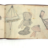 Lap Desk and Contents (Including Marvelous Notebook Drawings) of Nettie Hathaway, 1876-1902