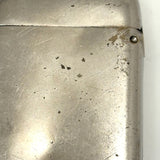 Early 20th C. Plated Pendant Vesta with Window to Tiny Bone Dice