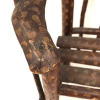 Large Miniature Adirondack Folk Art Chair with Beautiful Lines and Proportions