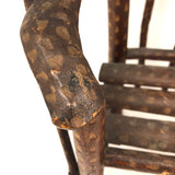 Large Miniature Adirondack Folk Art Chair with Beautiful Lines and Proportions
