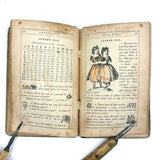 Robinson's Progressive Table Book, 1862, with Wonderful Hand-colored