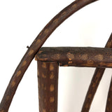 Large Miniature Adirondack Folk Art Chair with Beautiful Lines and Proportions
