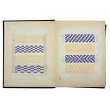 Early, Fine, German Froebel Kindergarten Paper Weaving Album (Accordion Fold)