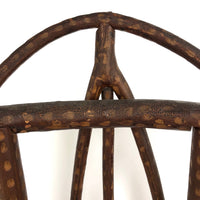 Large Miniature Adirondack Folk Art Chair with Beautiful Lines and Proportions