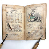 Robinson's Progressive Table Book, 1862, with Wonderful Hand-colored