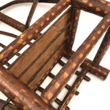Large Miniature Adirondack Folk Art Chair with Beautiful Lines and Proportions