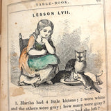Robinson's Progressive Table Book, 1862, with Wonderful Hand-colored