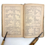 Robinson's Progressive Table Book, 1862, with Wonderful Hand-colored