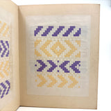 Early, Fine, German Froebel Kindergarten Paper Weaving Album (Accordion Fold)