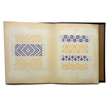 Early, Fine, German Froebel Kindergarten Paper Weaving Album (Accordion Fold)