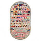 Extra Nice, Extra Packed WWI US Navy & Merchant Marines Double Sided Mechanical Signal Chart