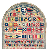 Extra Nice, Extra Packed WWI US Navy & Merchant Marines Double Sided Mechanical Signal Chart
