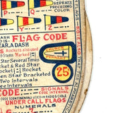 Extra Nice, Extra Packed WWI US Navy & Merchant Marines Double Sided Mechanical Signal Chart