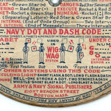 Extra Nice, Extra Packed WWI US Navy & Merchant Marines Double Sided Mechanical Signal Chart