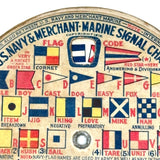 Extra Nice, Extra Packed WWI US Navy & Merchant Marines Double Sided Mechanical Signal Chart